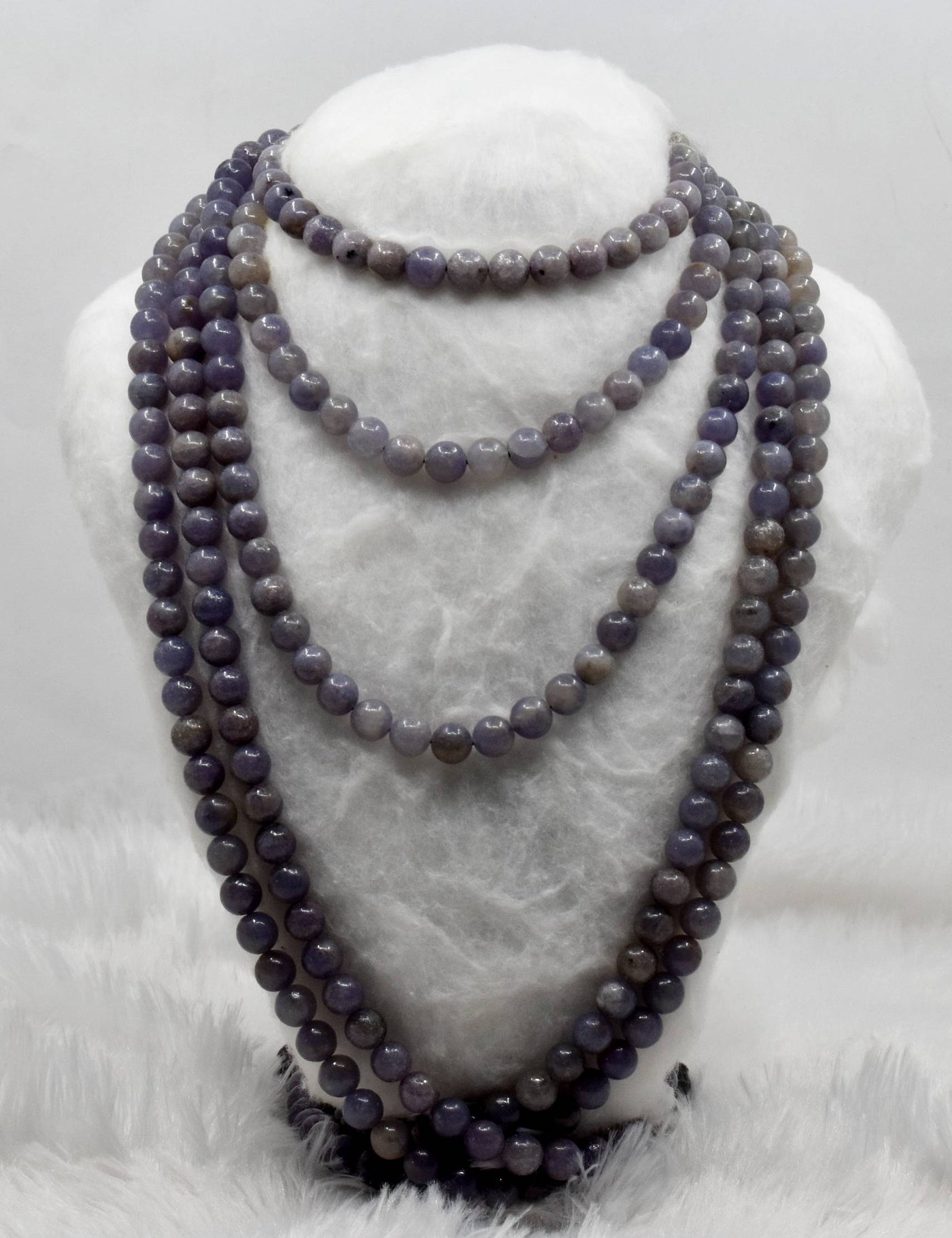 Blue Lepidolite A Grade 6mm, 8mm, 10mm Round Beads