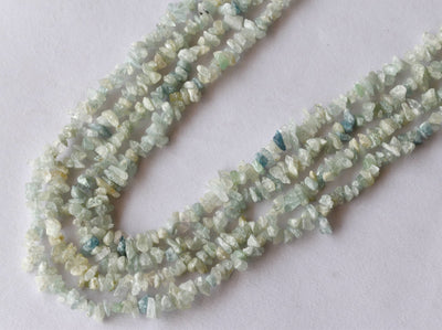 Uncut Raw Amazonite Crystal Chip Beads for Necklace (Alignment Of Chakra and Trust)