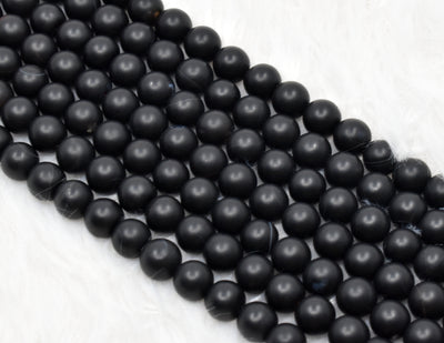 Onyx Noir Mat AAA Grade 6mm, 8mm, 10mm Perles Rondes 