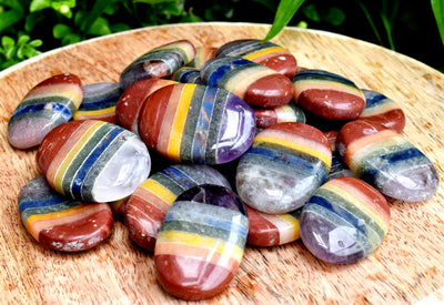 25pcs Seven Chakra Worry Stones