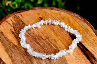 Natural Multi Fluorite Chip Bracelets,  Loose Crystal Gemstone Chip Bracelets ~ Healing Chip Bracelet