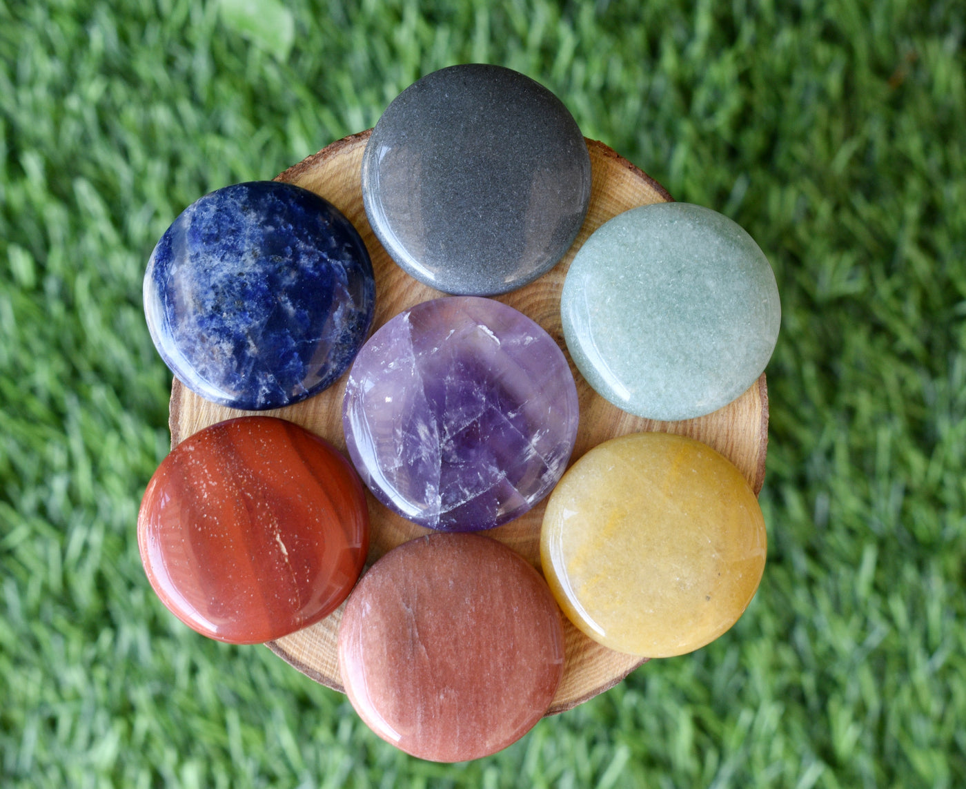 7pcs Chakra Round Crystal Set