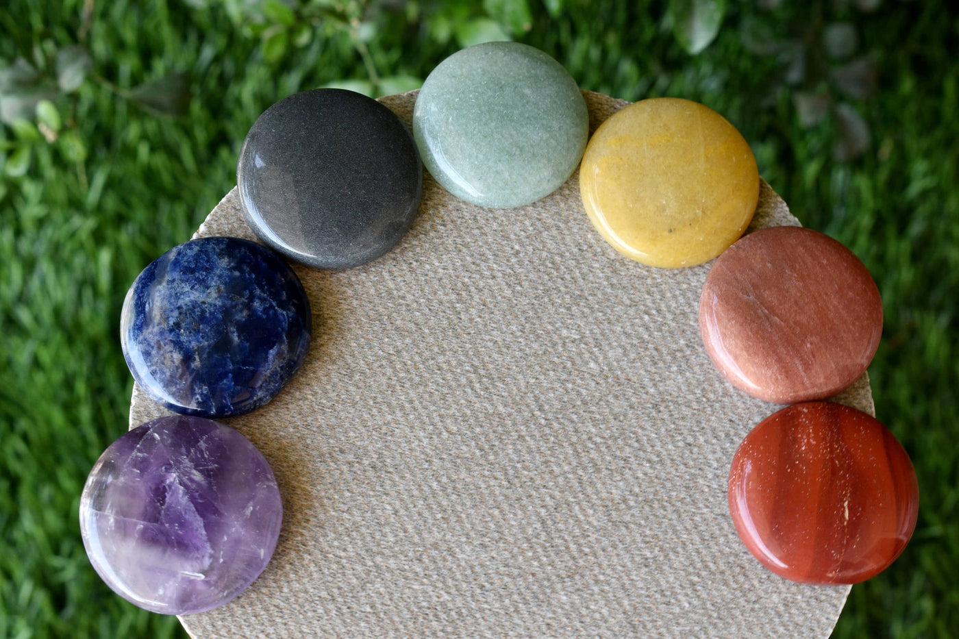 7pcs Chakra Round Crystal Set