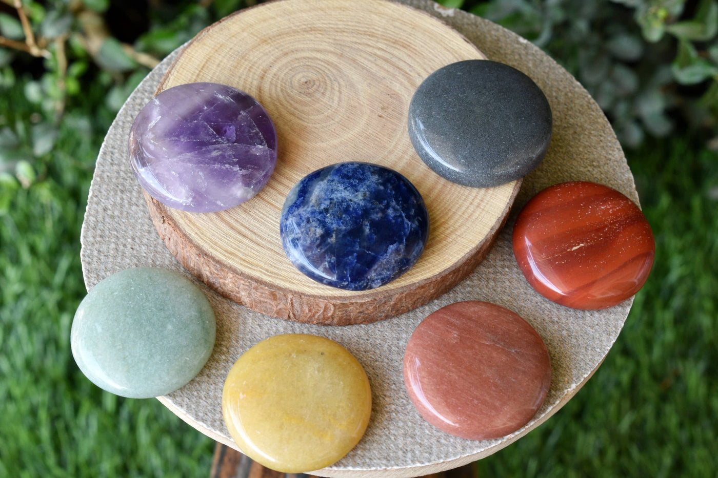 7pcs Chakra Round Crystal Set