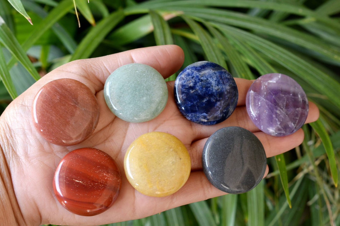 7pcs Chakra Round Crystal Set