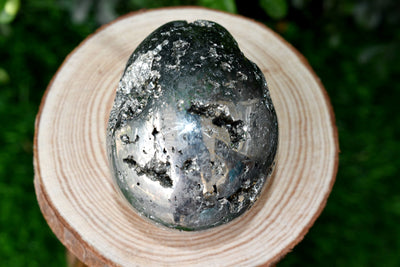 Pyrite Druzy Eggs Stone, Pyrite Crystal Egg ~ Natural Raw Metaphysical Gemstone