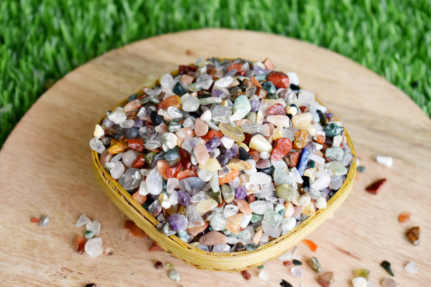 Raw Mix Agate Crystal Chips, Undrilled Gemstone Chips in a Pack size 4oz, 1/2lb, 1lb