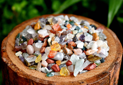 Raw Mix Agate Crystal Chips, Undrilled Gemstone Chips in a Pack size 4oz, 1/2lb, 1lb