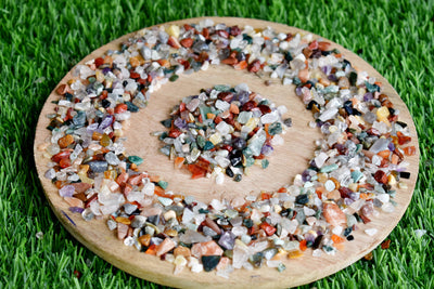 Raw Mix Agate Crystal Chips, Undrilled Gemstone Chips in a Pack size 4oz, 1/2lb, 1lb