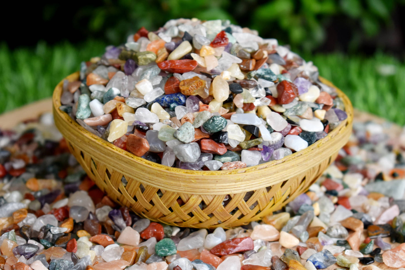 Raw Mix Agate Crystal Chips, Undrilled Gemstone Chips in a Pack size 4oz, 1/2lb, 1lb