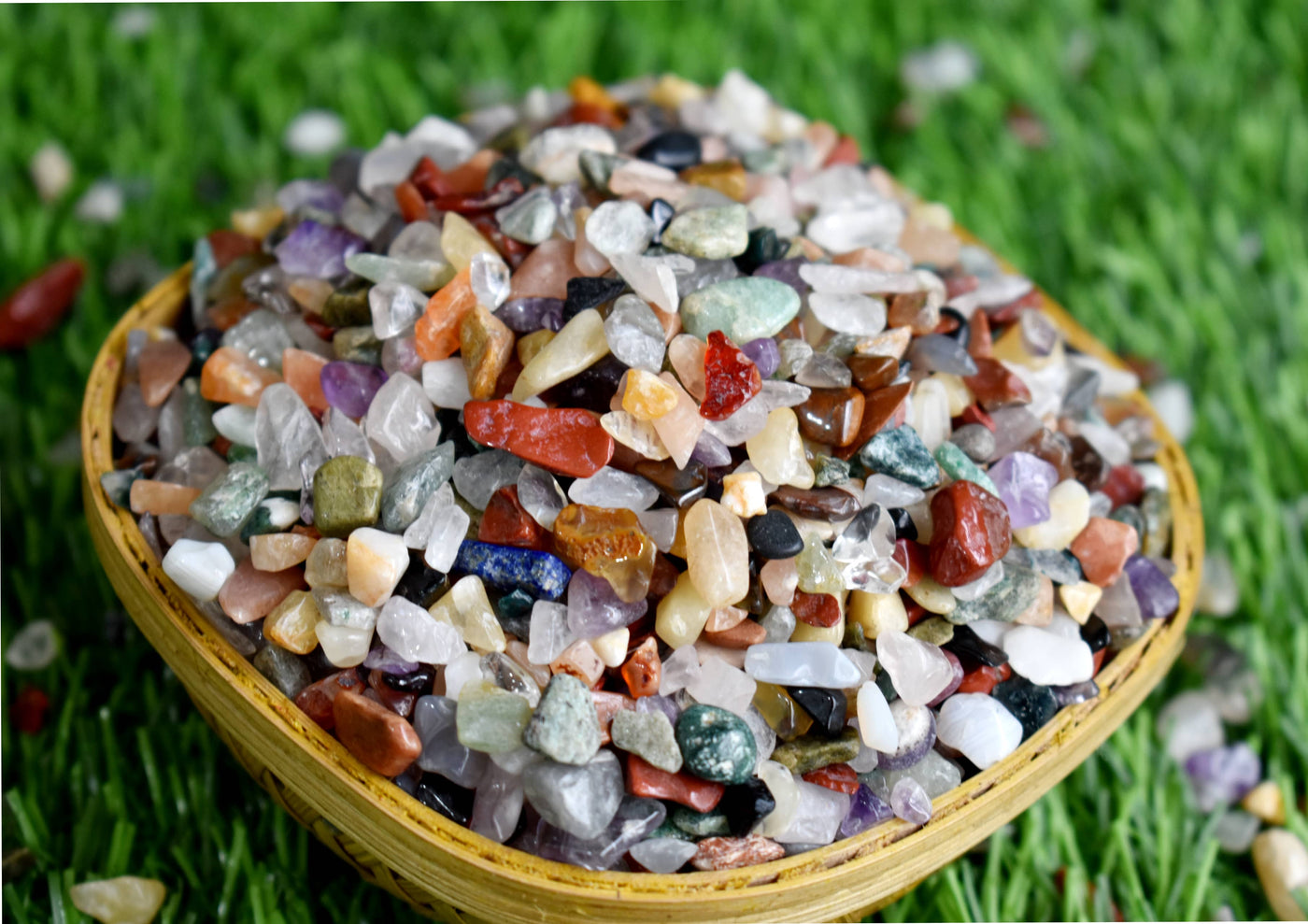 Raw Mix Agate Crystal Chips, Undrilled Gemstone Chips in a Pack size 4oz, 1/2lb, 1lb