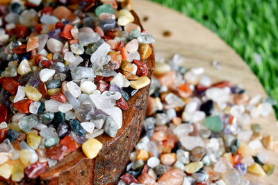 Raw Mix Agate Crystal Chips, Undrilled Gemstone Chips in a Pack size 4oz, 1/2lb, 1lb