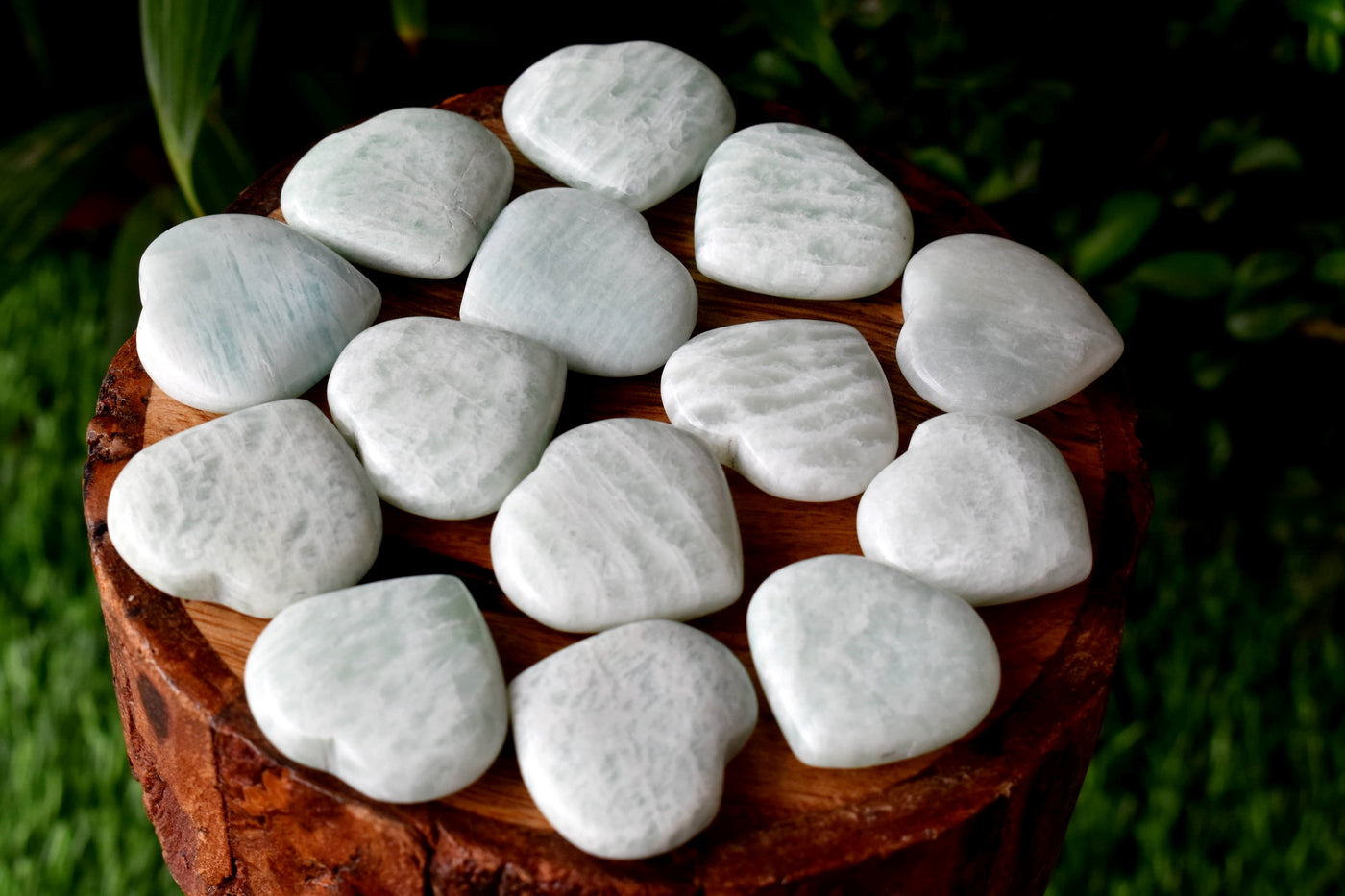 Puffy Mini 1 Inch Pocket Crystal Heart