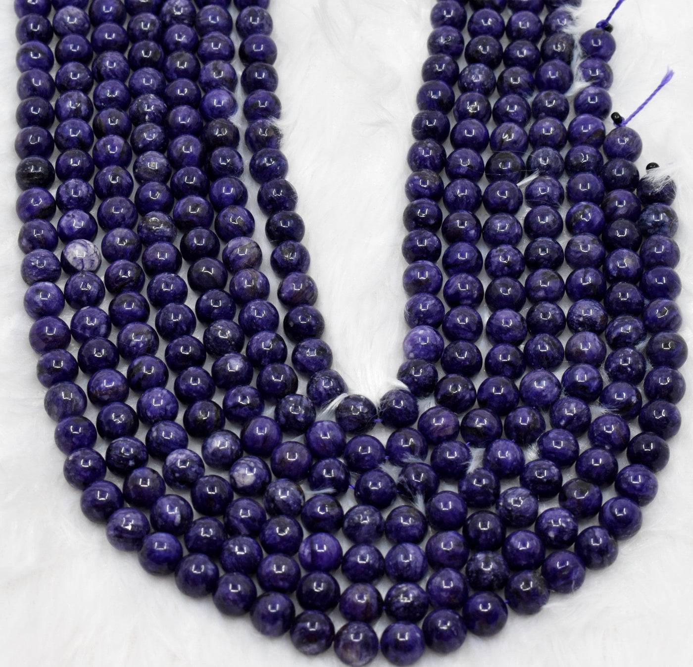 Chariote Dyed Beads, Natural Round Crystal Beads 6mm to 10mm