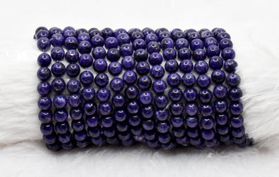 Chariote Dyed Beads, Natural Round Crystal Beads 6mm to 10mm