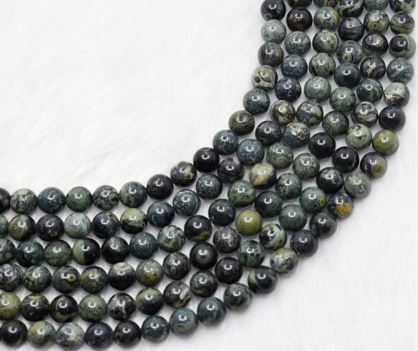 Kambaba Jasper Beads, Natural Round Crystal Beads 4mm to 10mm