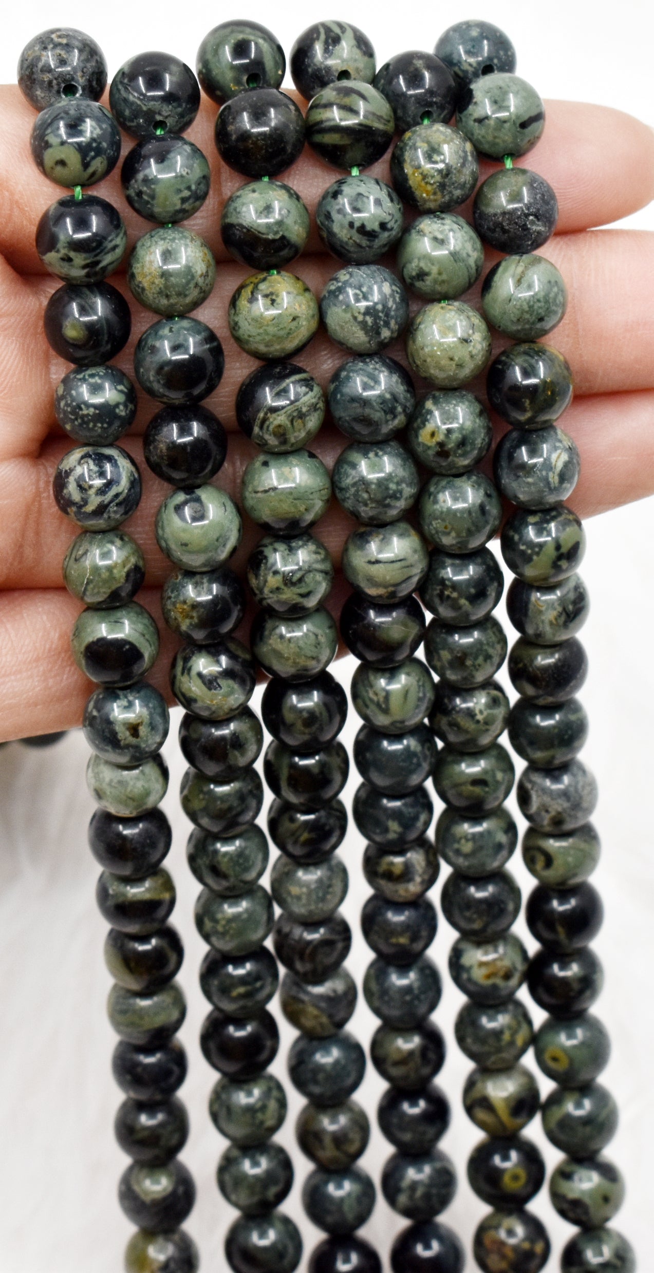 Kambaba Jasper Beads, Natural Round Crystal Beads 4mm to 10mm