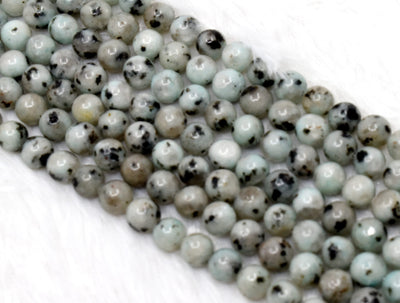 Kiwi Jasper Beads, Natural Round Crystal Beads 4mm to 12mm