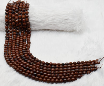 Mahogany Obsidian Beads, Natural Round Crystal Beads 4mm to 12mm