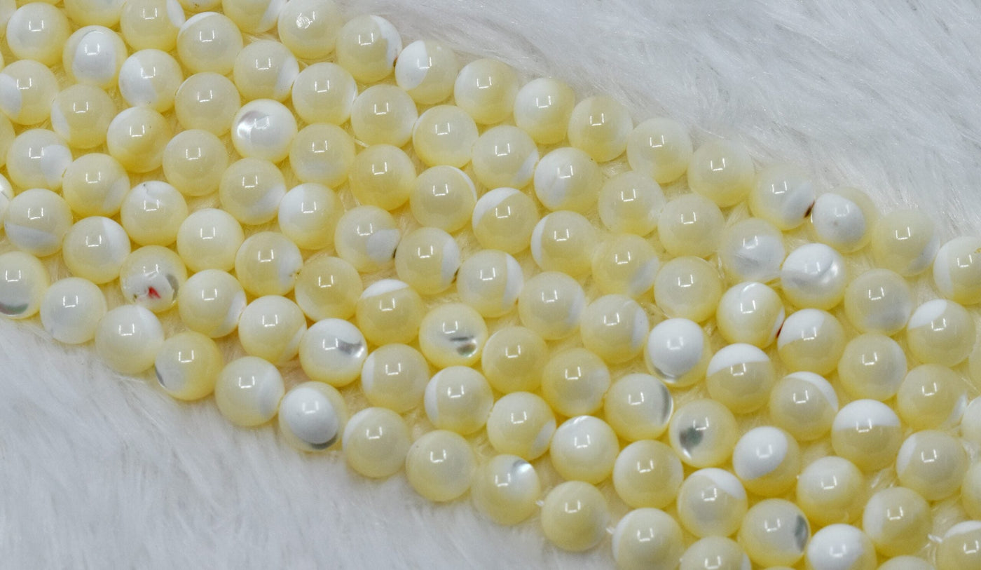 MOP Star Beads, Natural Round Crystal Beads 4mm to 12mm