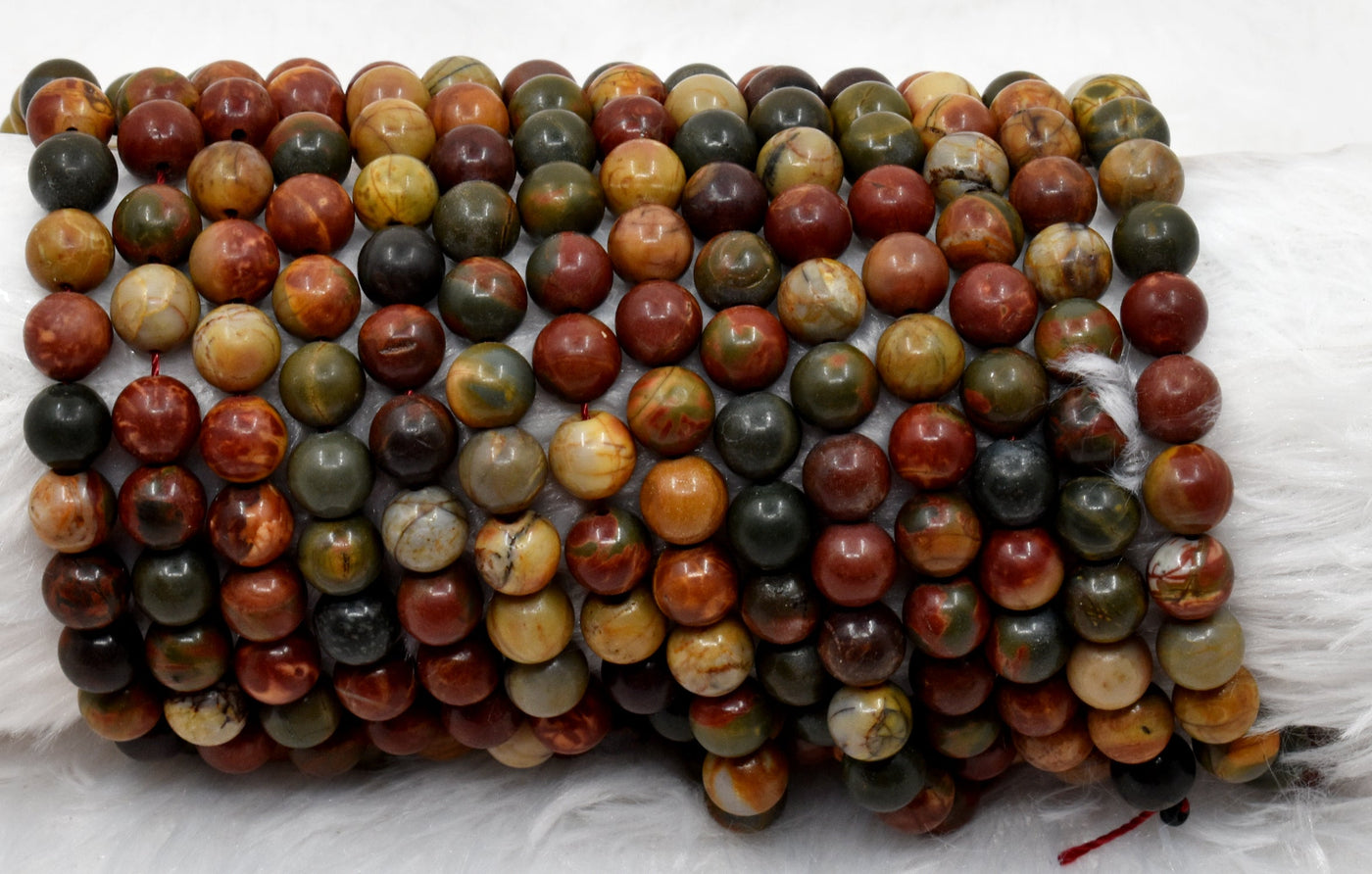 Multi Picasso Jasper Beads, Natural Round Crystal Beads 4mm to 10mm