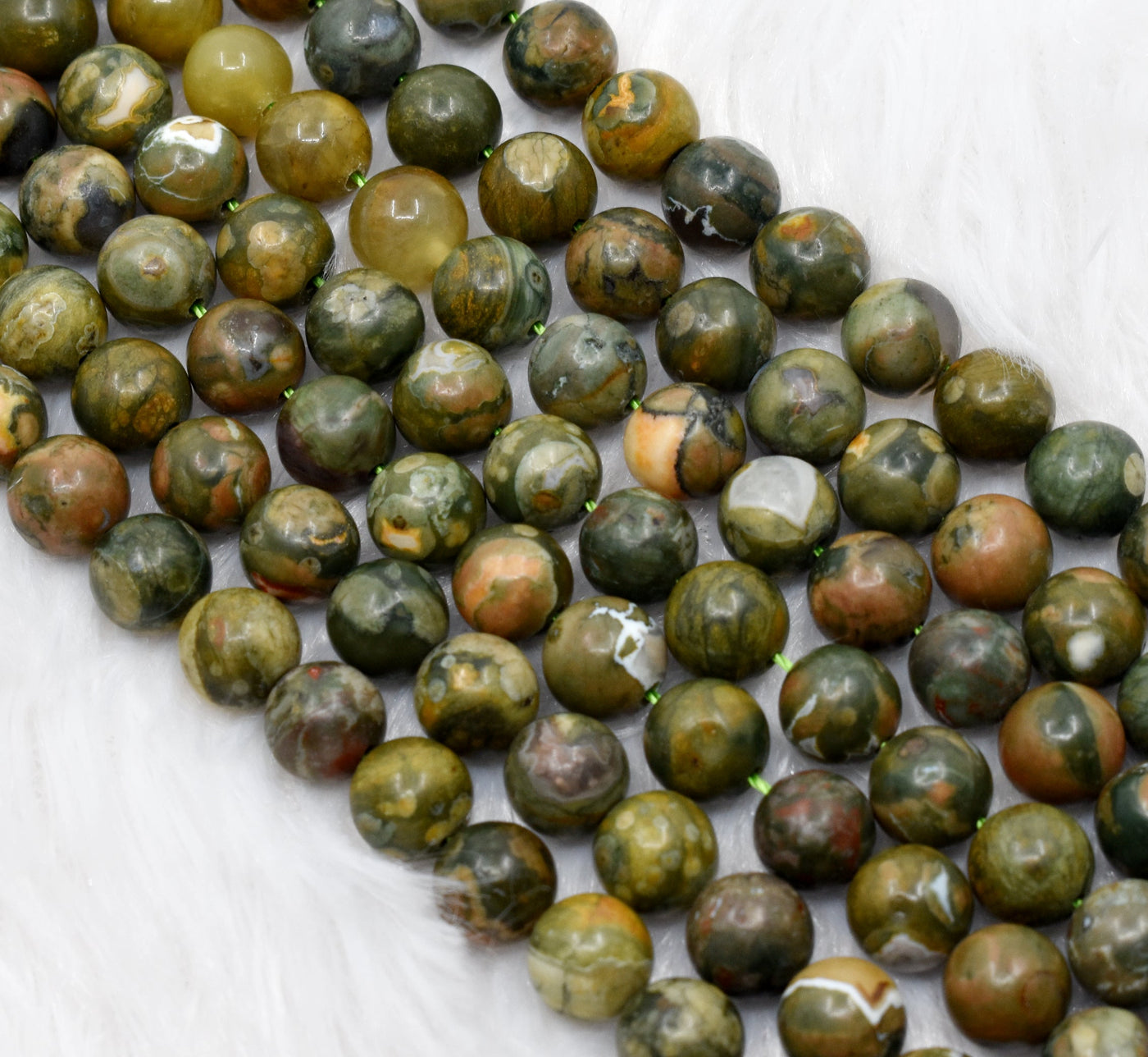 Ocean Jasper Beads, Natural Round Crystal Beads 4mm to 12mm