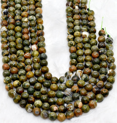 Ocean Jasper Beads, Natural Round Crystal Beads 4mm to 12mm