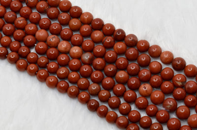 Red Jasper Beads, Natural Round Crystal Beads 4mm to 12mm