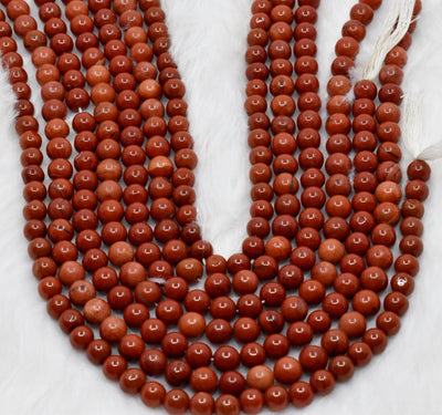 Red Jasper Beads, Natural Round Crystal Beads 4mm to 12mm