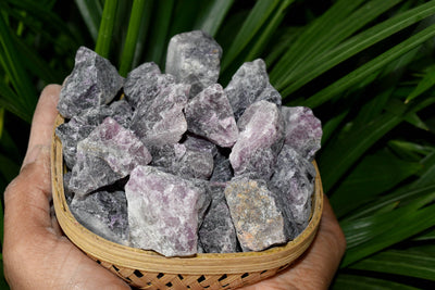 Purple Fluorite Rough Natural Stones 1 inch Purple Fluorite Raw Stones, Raw Crystal Chunks in pack size 4oz, 1/2lb, 1lb.