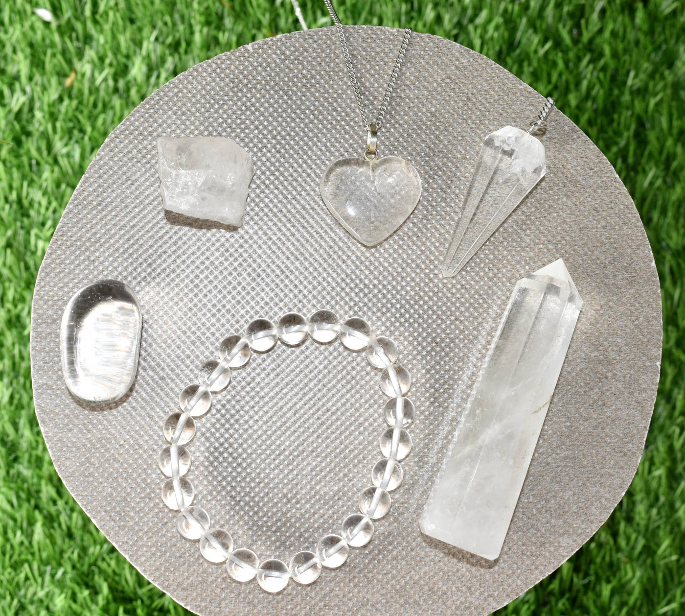 Crystal Quartz Gift Set For Emotional Support and Protection, Crystal Polished Gemstones.