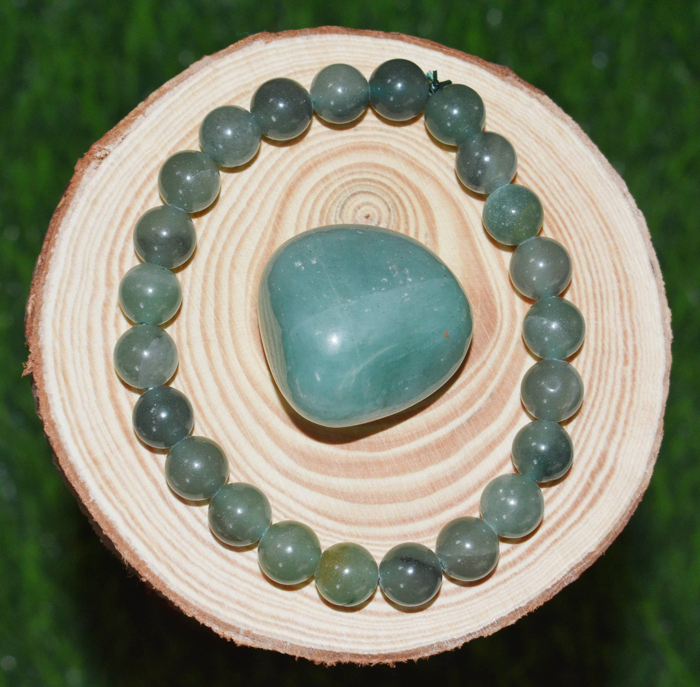 Green Aventurine Crystal Gift Set For Emotional Support and Protection, Real Polished Gemstones.