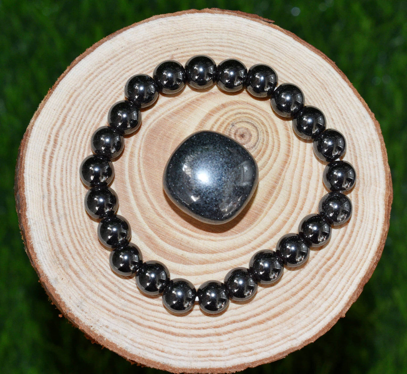 Hematite Crystal Gift Set For Emotional Support and Protection, Real Polished Gemstones.