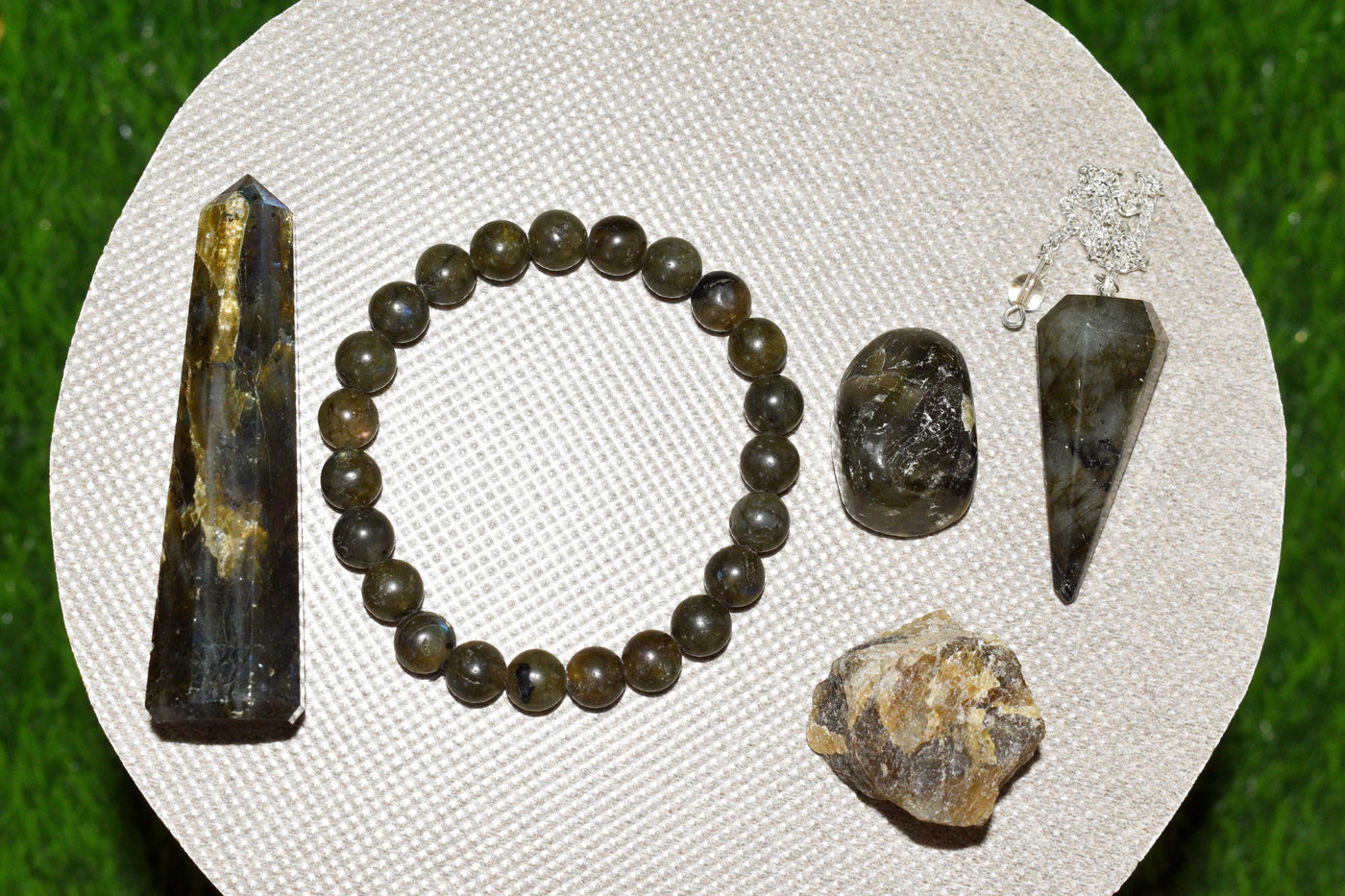 Labradorite Crystal Gift Set For Emotional Support and Protection, Real Polished Gemstones.