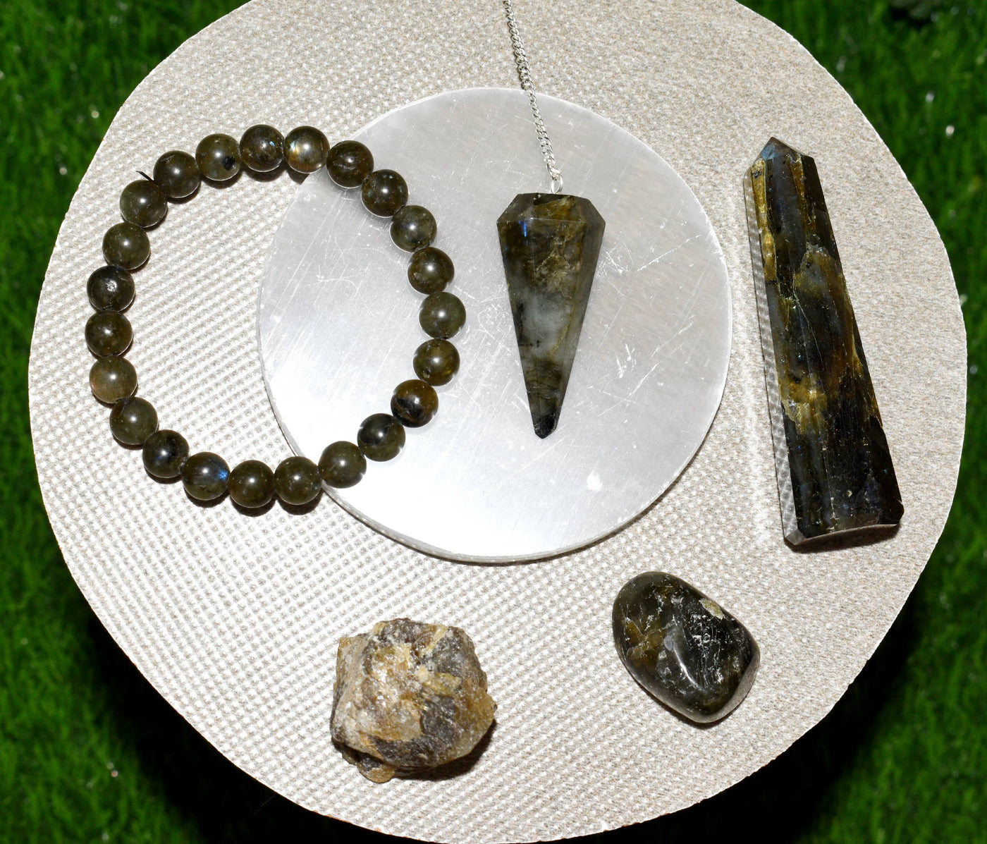 Labradorite Crystal Gift Set For Emotional Support and Protection, Real Polished Gemstones.