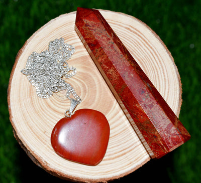 Red Jasper Crystal Gift Set For Emotional Support and Protection, Real Polished Gemstones.