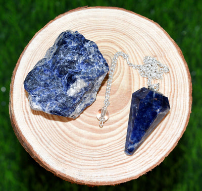 Sodalite Crystal Gift Set For Emotional Support and Protection, Real Polished Gemstones.