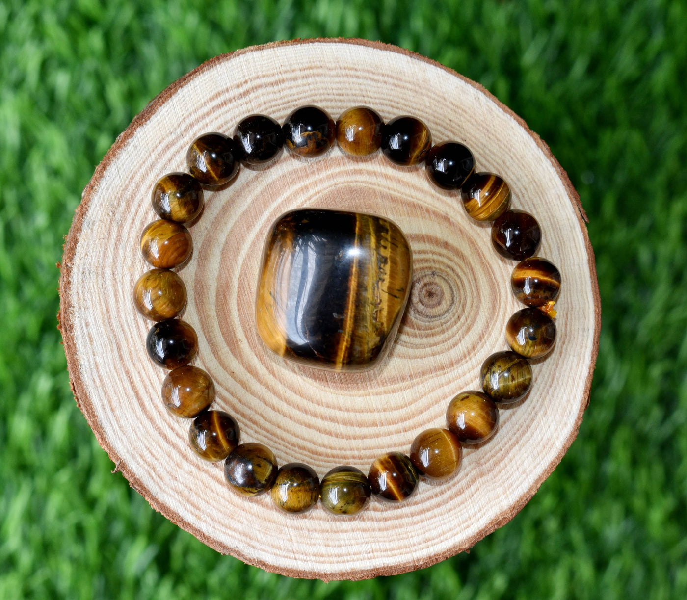 Tiger Eye Crystal Gift Set For Emotional Support and Protection, Real Polished Gemstones.