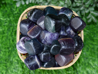 Multi Fluorite Tumbled Crystals (Self-Discipline and Clarity)