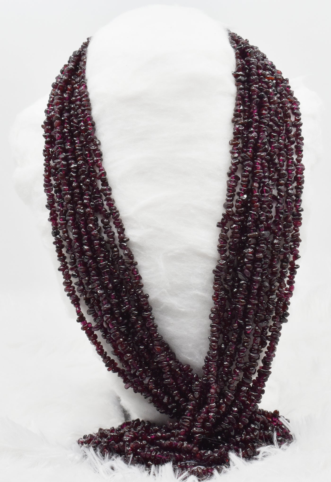 Uncut Raw Garnet Crystal Chip Beads for Necklace (Manifestation and Power)