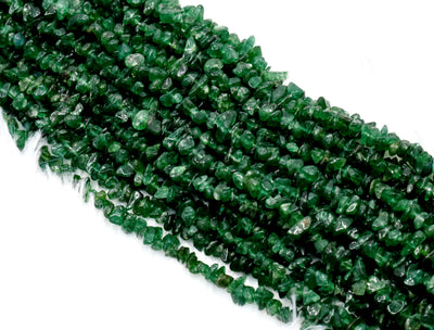 Uncut Raw Grosullar Jade Crystal Chip Beads for Necklace (Confidence and Determination )