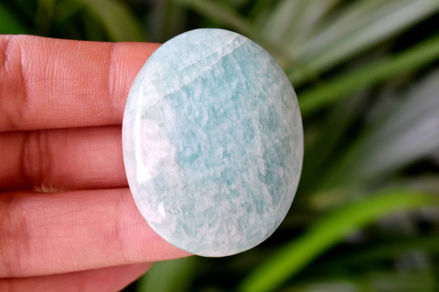 Amazonite Worry Stone for crystal healing