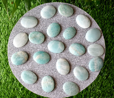 Amazonite Worry Stone for crystal healing