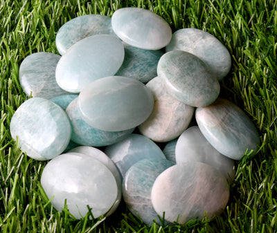 Amazonite Worry Stone for crystal healing