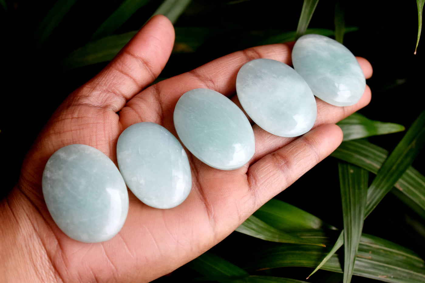 Amazonite Worry Stone for crystal healing