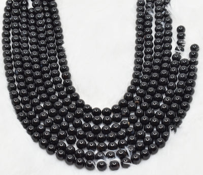 Black Onyx Beads, Natural Crystal Round Beads 4mm to 16mm