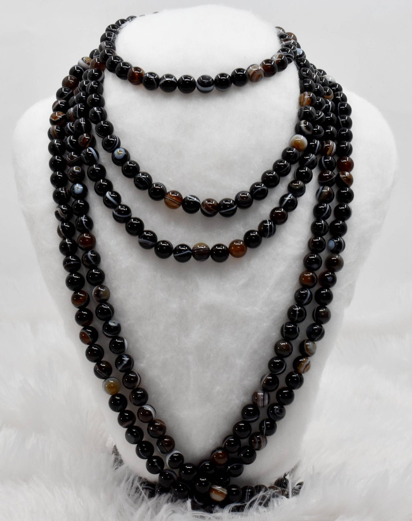 Black Eye Agate AAA Grade 6mm, 8mm, 10mm Round Beads