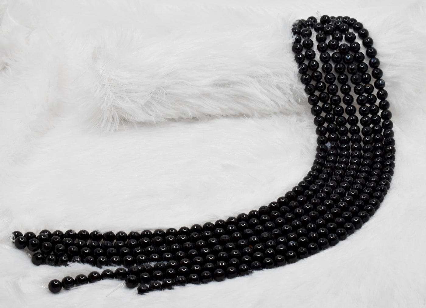 Black Onyx Beads, Natural Crystal Round Beads 4mm to 16mm