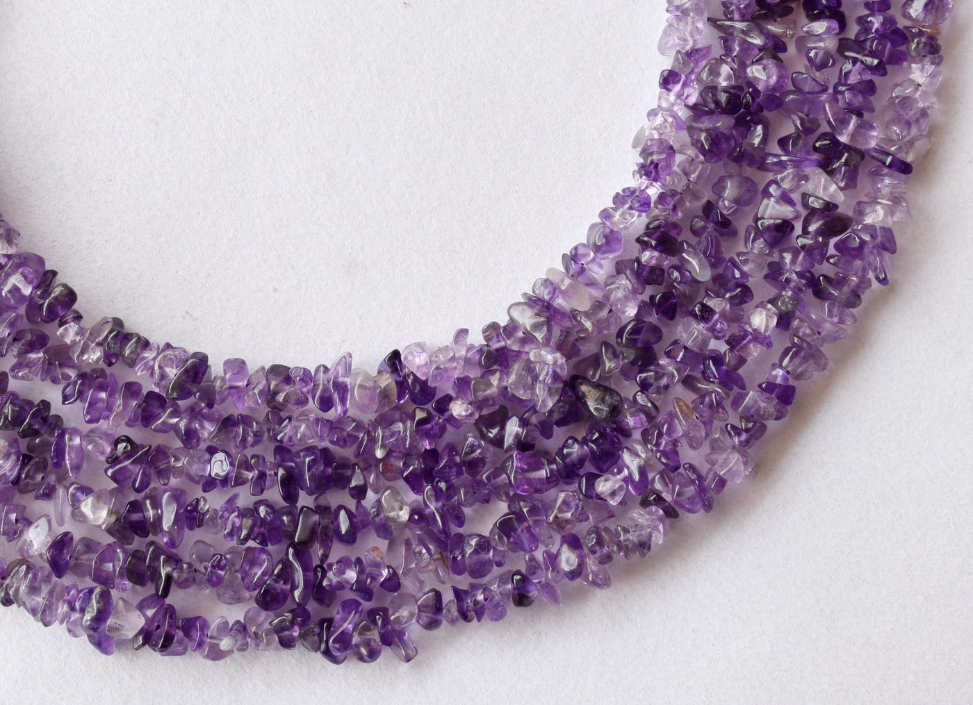 Uncut Raw Amethyst Crystal Chip Beads for Necklace (Insight and Inspiration)