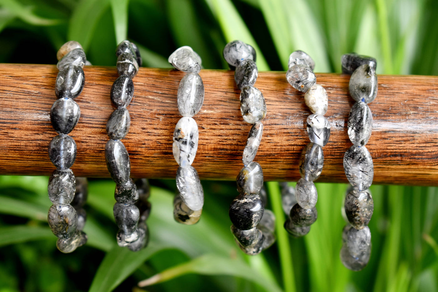 Black Rutile Nugget Bracelet